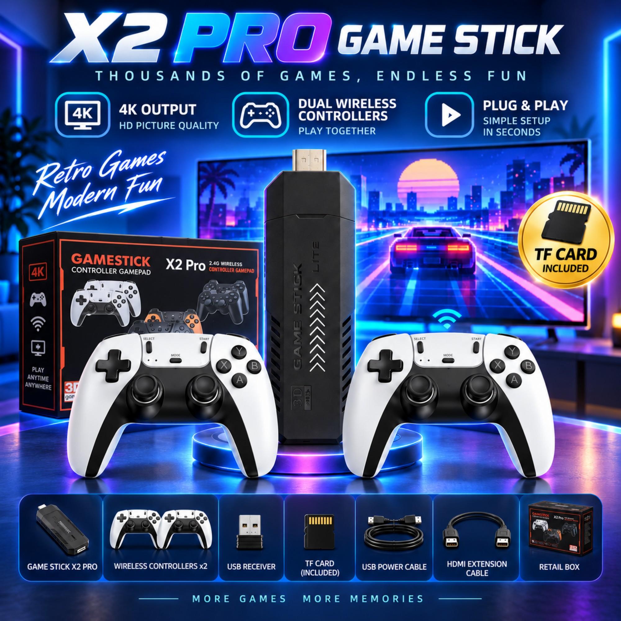 Retro Gaming X2 Pro - X2 PRO – konsola do gier