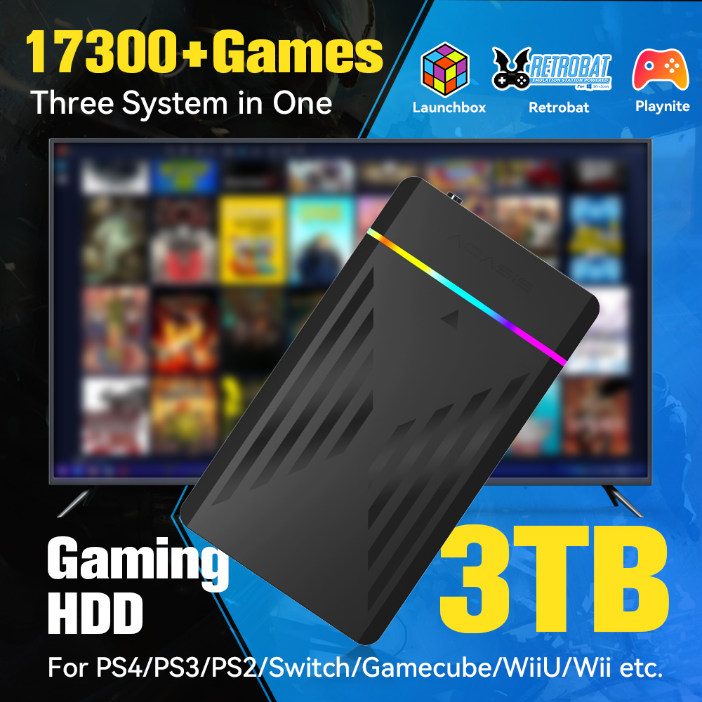 Retro Gaming Ps3 - Przenośna dysk twardy do gier 3